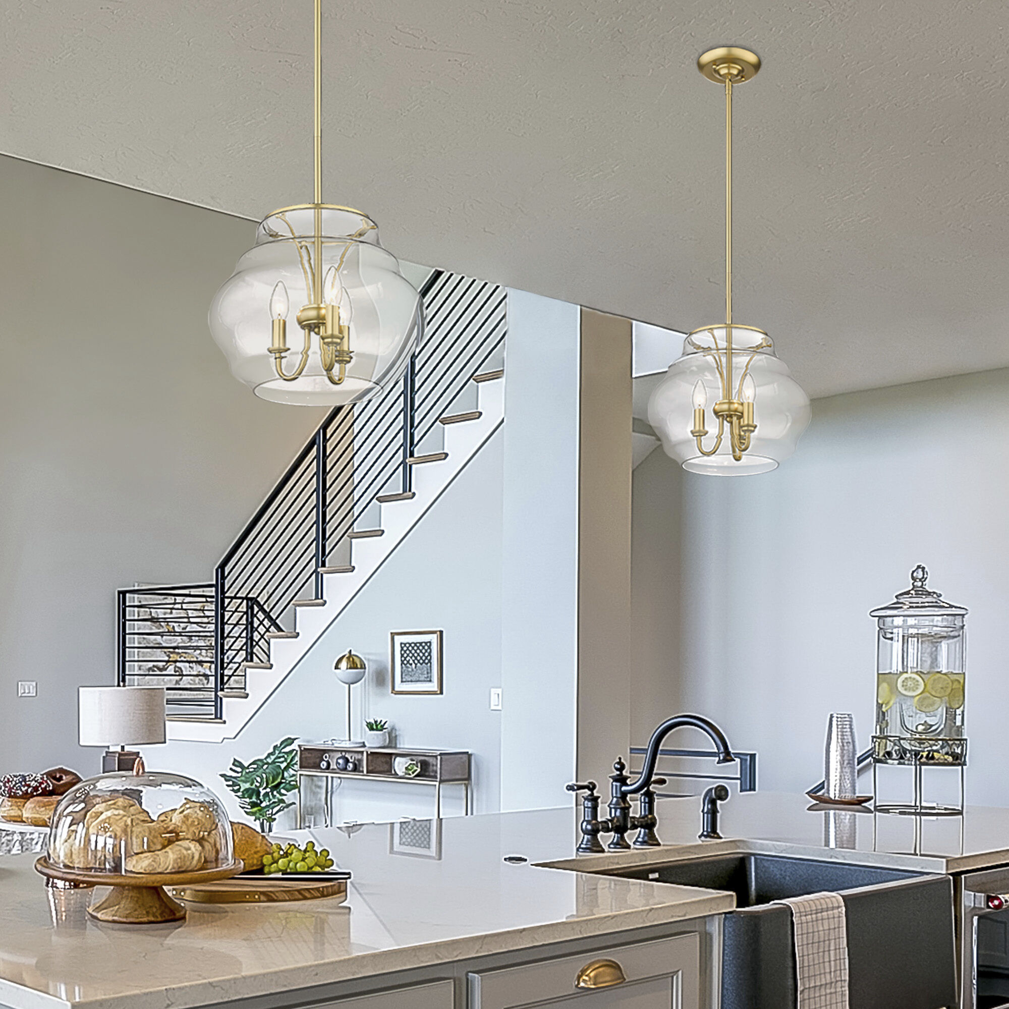 Satin bronze pendant light hot sale